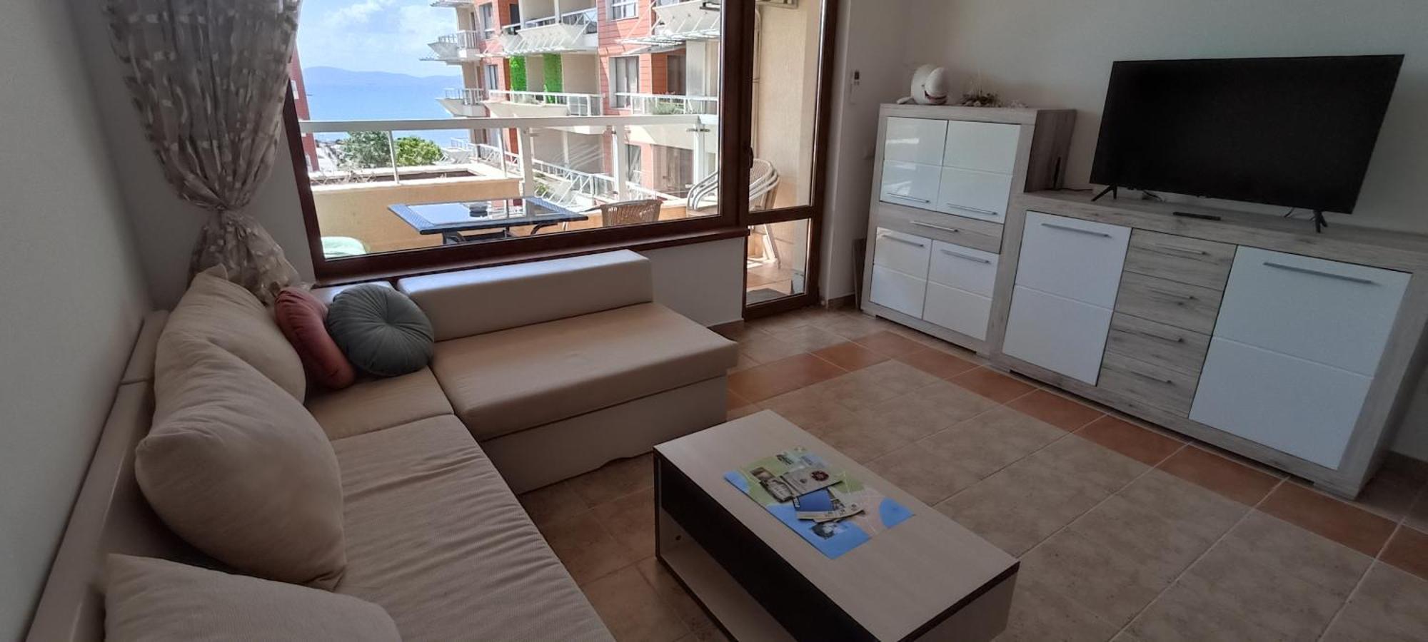 Cozy Apartment With Sea View And Free Parking Pomorie Exteriör bild